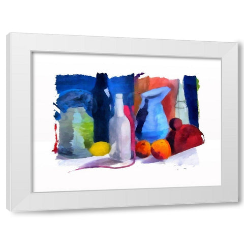 Bottles and Jugs White Modern Wood Framed Art Print by Bolokofsky, Ronald