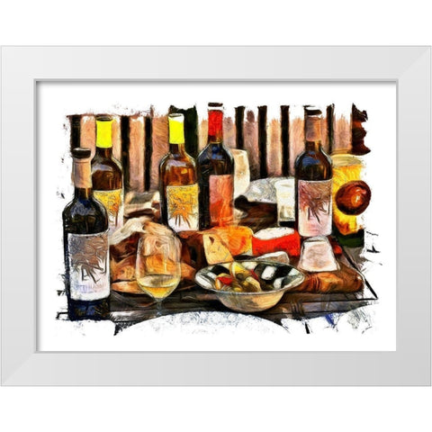 Sunday Feast White Modern Wood Framed Art Print by Bolokofsky, Ronald