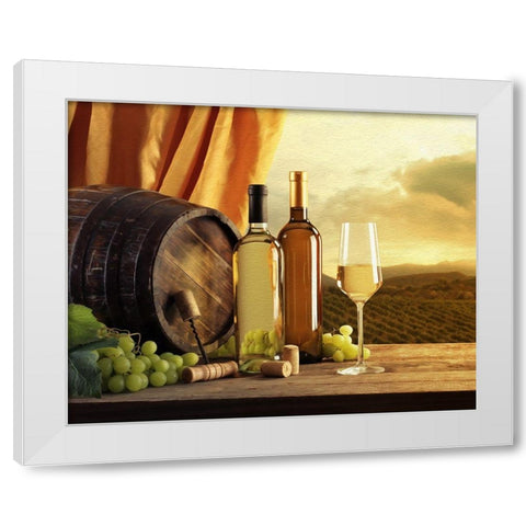 White Wines of Tuscany White Modern Wood Framed Art Print by Bolokofsky, Ronald