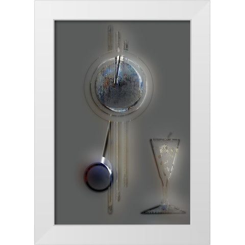 Afternoon Cocktail I White Modern Wood Framed Art Print by Bolokofsky, Ronald