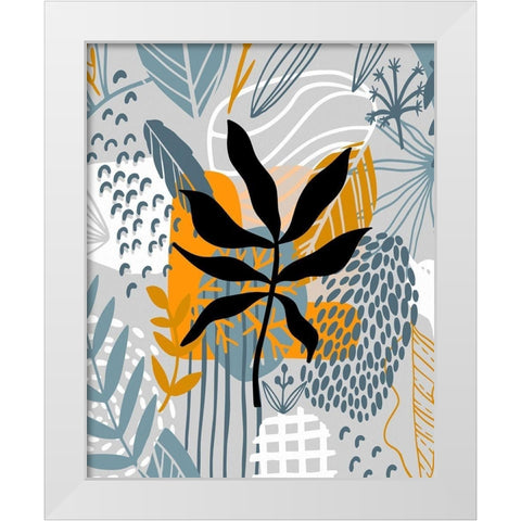 Autumn Leaves 75 White Modern Wood Framed Art Print by Bolokofsky, Ronald