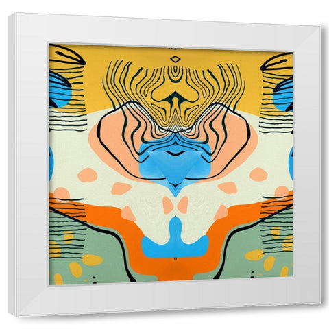 Bull Dog I White Modern Wood Framed Art Print by Bolokofsky, Ronald