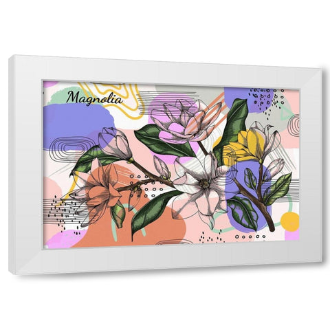 Magnolia 733 White Modern Wood Framed Art Print by Bolokofsky, Ronald