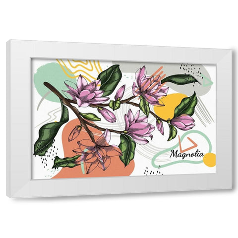 Magnolia 742 White Modern Wood Framed Art Print by Bolokofsky, Ronald