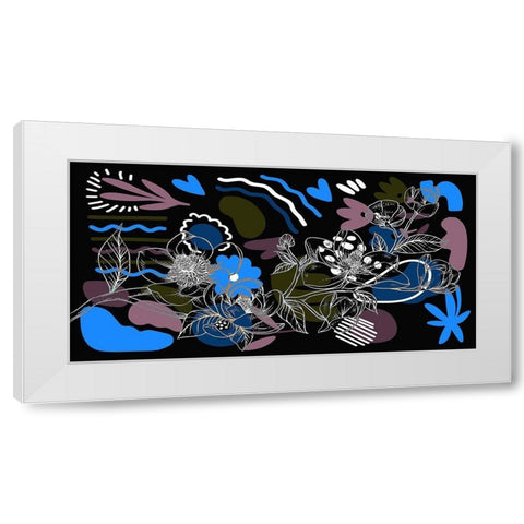 Magnolia Branch 270 White Modern Wood Framed Art Print by Bolokofsky, Ronald