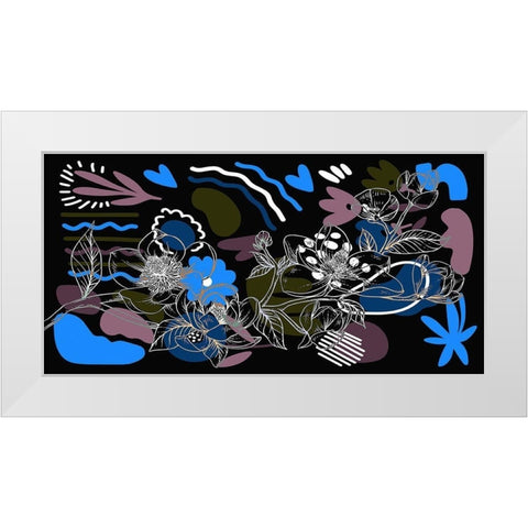 Magnolia Branch 270 White Modern Wood Framed Art Print by Bolokofsky, Ronald
