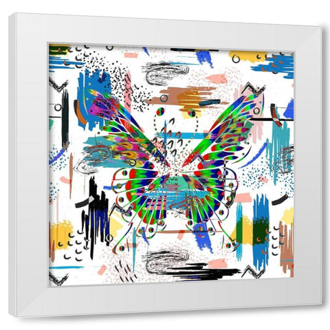 Metamorphasis White Modern Wood Framed Art Print by Bolokofsky, Ronald