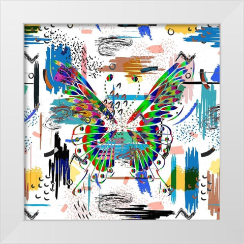 Metamorphasis White Modern Wood Framed Art Print by Bolokofsky, Ronald