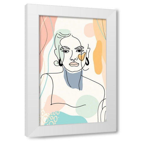 Mid Century Woman 121 White Modern Wood Framed Art Print by Bolokofsky, Ronald