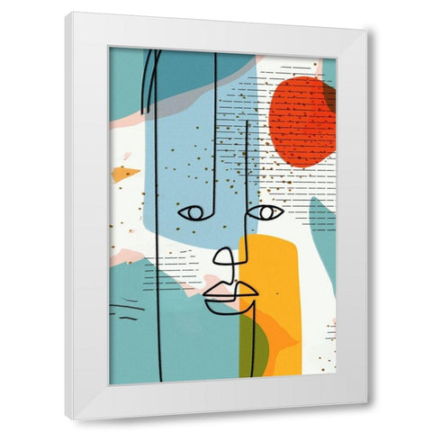 Modern Man 44B White Modern Wood Framed Art Print by Bolokofsky, Ronald