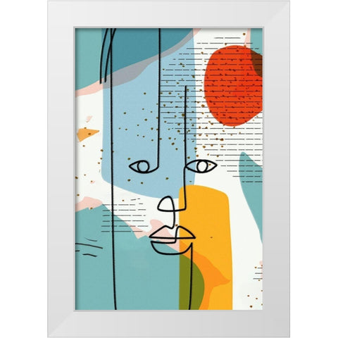 Modern Man 44B White Modern Wood Framed Art Print by Bolokofsky, Ronald