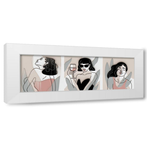 Modern Women 423 White Modern Wood Framed Art Print by Bolokofsky, Ronald