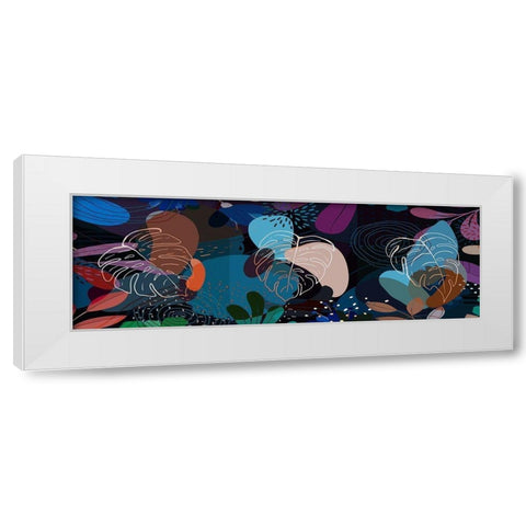 Tropical Leaves 29 White Modern Wood Framed Art Print by Bolokofsky, Ronald