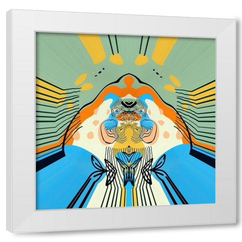 Walking the Runway White Modern Wood Framed Art Print by Bolokofsky, Ronald