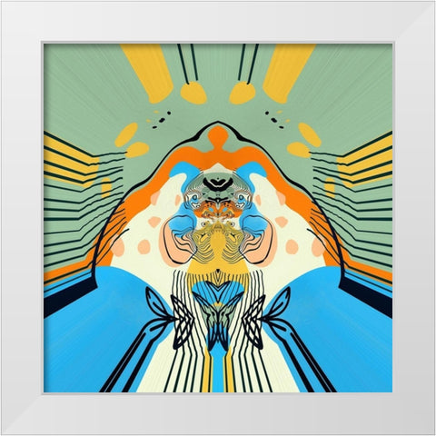 Walking the Runway White Modern Wood Framed Art Print by Bolokofsky, Ronald