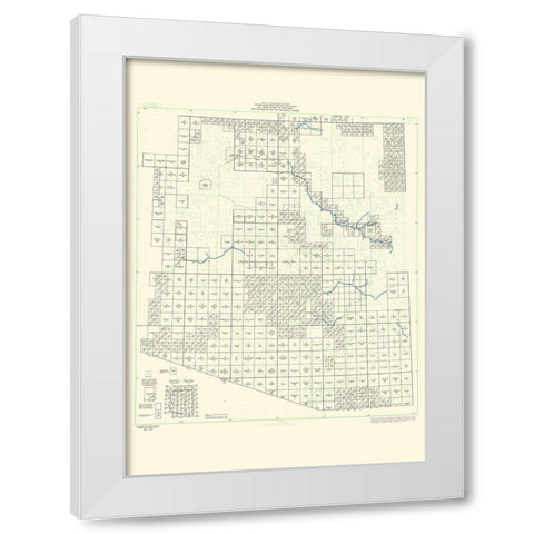 Arizona Arizona Sheet - USGS 1967 White Modern Wood Framed Art Print by USGS