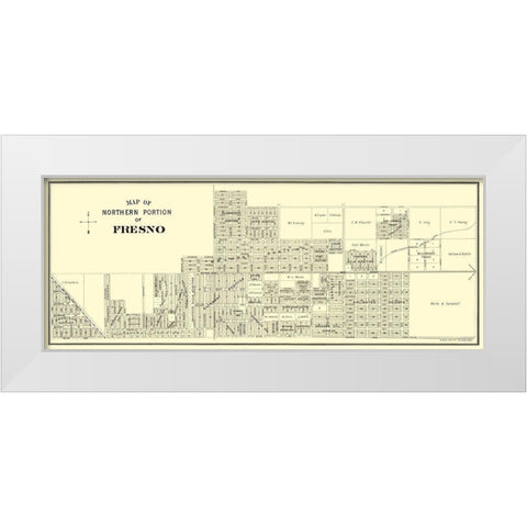 Fresno, Northern California Landowner - Thomas White Modern Wood Framed Art Print by Thomas