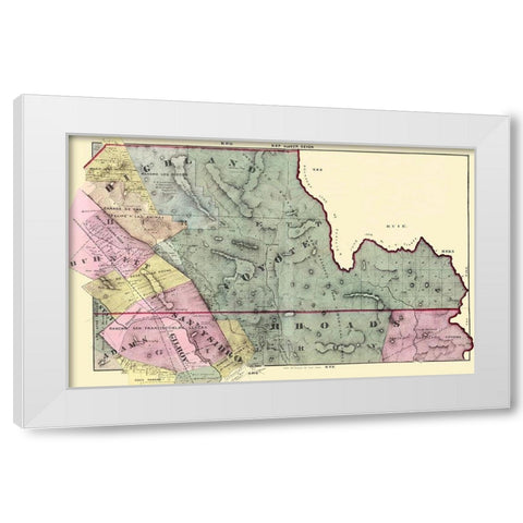 Santa Clara South Central California - Thomas White Modern Wood Framed Art Print by Thomas