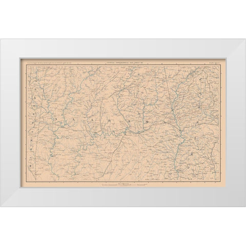 Alabama - Lamont 1894 White Modern Wood Framed Art Print by Unknown