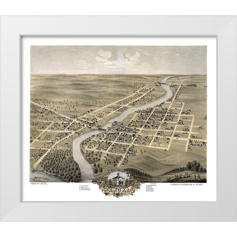 Anoka Minnesota - Ruger 1869 White Modern Wood Framed Art Print by Ruger
