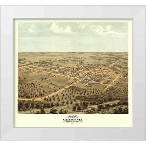California Missouri - Ruger 1869 White Modern Wood Framed Art Print by Ruger