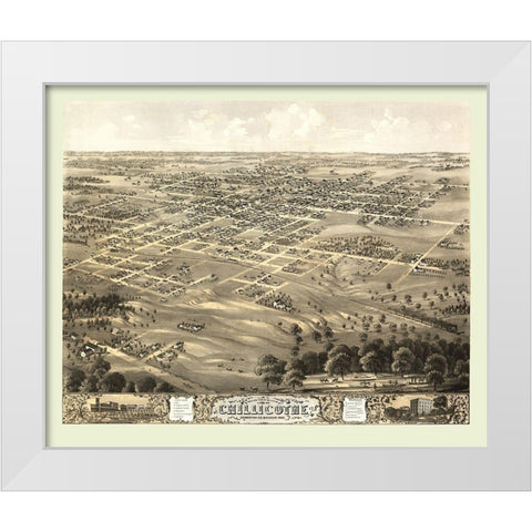 Chillicothe Missouri - Ruger 1869 White Modern Wood Framed Art Print by Ruger