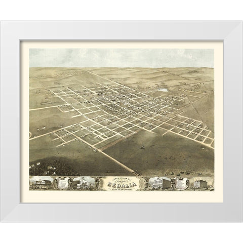Sedalia Missouri - Ruger 1869 White Modern Wood Framed Art Print by Ruger