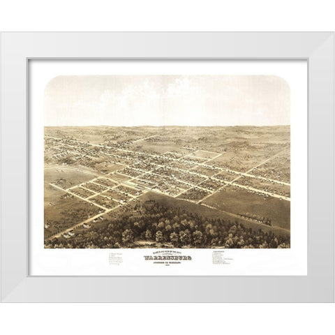 Warrensburg Missouri - Ruger 1869 White Modern Wood Framed Art Print by Ruger