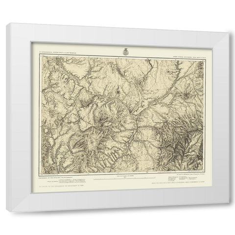 New Mexico New Mexico Sheet - US Army 1876 White Modern Wood Framed Art Print by US Army