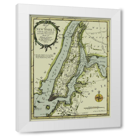 New York New York - Kitchin 1778 White Modern Wood Framed Art Print by Kitchin