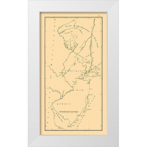 New York -1769 White Modern Wood Framed Art Print by Unknown