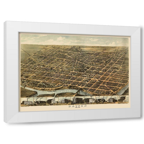 Dayton Ohio - Ruger 1870 White Modern Wood Framed Art Print by Ruger