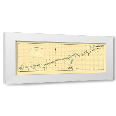 Hillsborough and Cincinnati Railroad - Jacobil White Modern Wood Framed Art Print by Jacobil