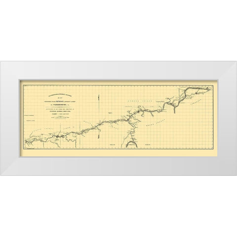 Hillsborough and Cincinnati Railroad - Jacobil White Modern Wood Framed Art Print by Jacobil