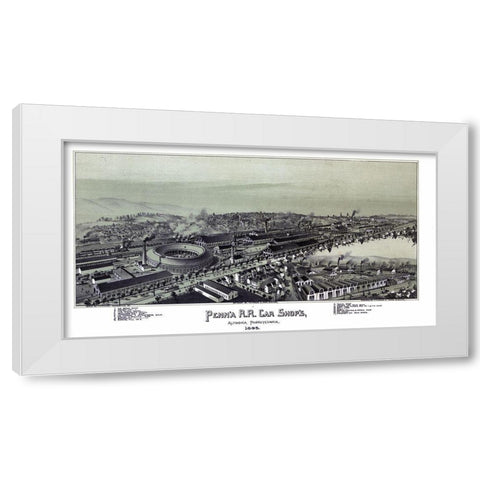 Altoona Pennsylvania - Moyer 1895 White Modern Wood Framed Art Print by Moyer