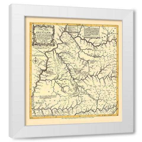 Kentucky - Filson 1784 White Modern Wood Framed Art Print by Filson