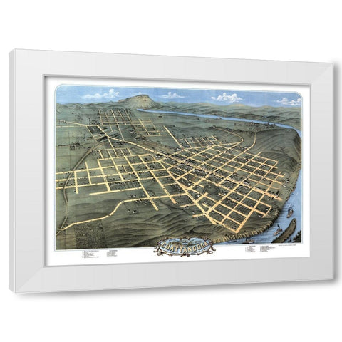 Chattanooga Tennessee - Ruger 1871 White Modern Wood Framed Art Print by Ruger