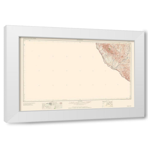 Presidio Texas Quad - USGS 1959 White Modern Wood Framed Art Print by USGS