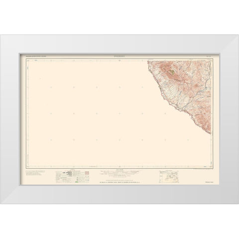 Presidio Texas Quad - USGS 1959 White Modern Wood Framed Art Print by USGS
