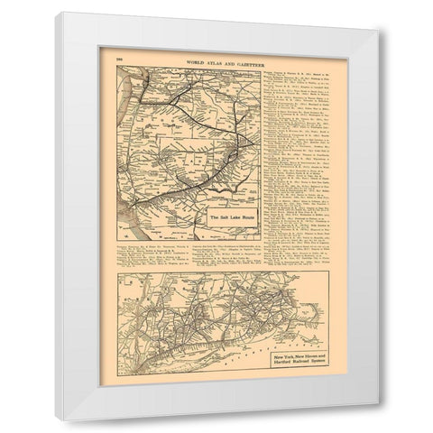 Salt Lake Route, New York - Railroad - Reynold White Modern Wood Framed Art Print by Reynold