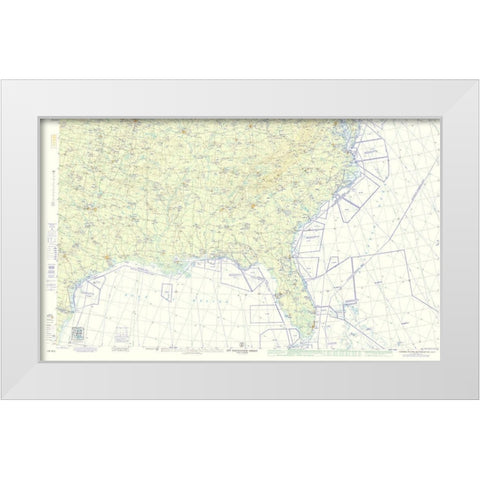 Southeast United States Aeronautical - USAF 1960 White Modern Wood Framed Art Print by USAF