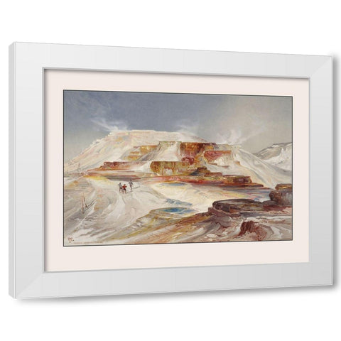 Yellowstone National Park Wyoming - Gardnier 1875 White Modern Wood Framed Art Print by Gardnier