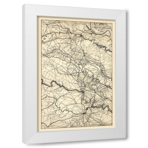 Central Virginia - 1864 White Modern Wood Framed Art Print by Unknown