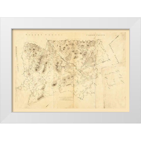 Fauquier County Virginia - Gilmer 1860 White Modern Wood Framed Art Print by Gilmer