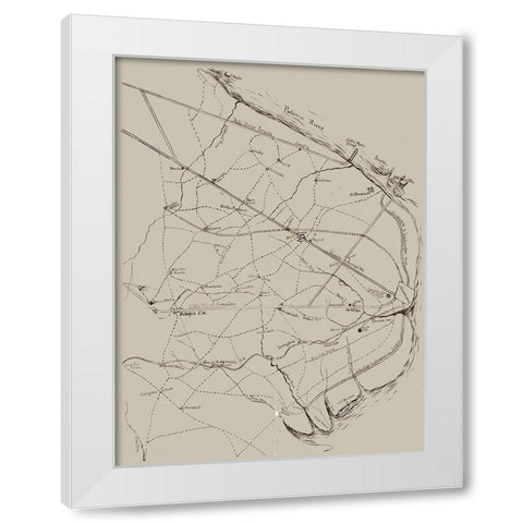 Fairfax Virginia - 1861 White Modern Wood Framed Art Print by Unknown