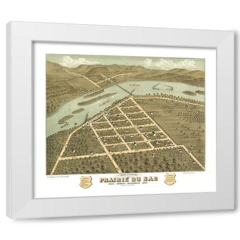 Prairie Du Sac Wisconsin - Ruger 1870 White Modern Wood Framed Art Print by Ruger