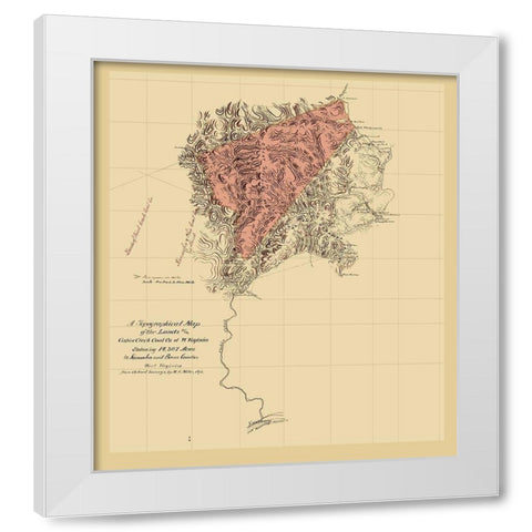 Cabin Creek Coal Company West Virginia White Modern Wood Framed Art Print by Miller