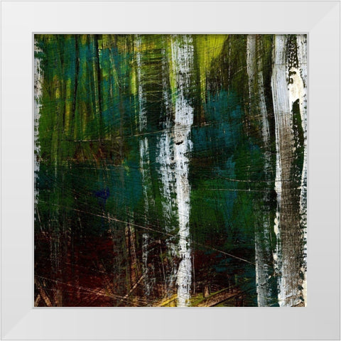 Enchantment II White Modern Wood Framed Art Print by Brey