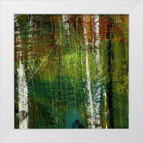 Enchantment III White Modern Wood Framed Art Print by Brey