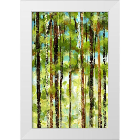 Forest I White Modern Wood Framed Art Print by Brey